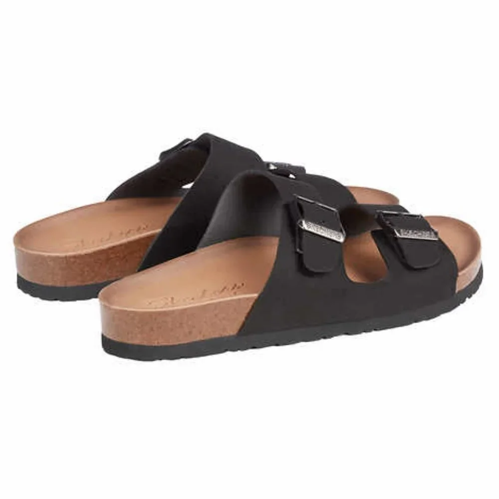 Skechers Ladies' Two Strap Sandal NWT Black - Picture 2 of 5